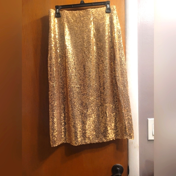 Premier Armour Gold Sequin Skirt NWT - Picture 2 of 5